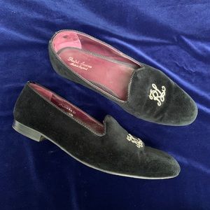 MENS Ralph Lauren velvet loafers *purple label*